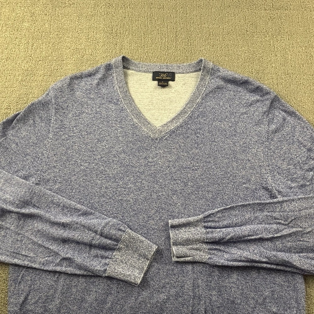 Brooks Brothers Sweater Adult Large Blue Long Sleeve Casual Preppy Men's - Picture 8 of 14
